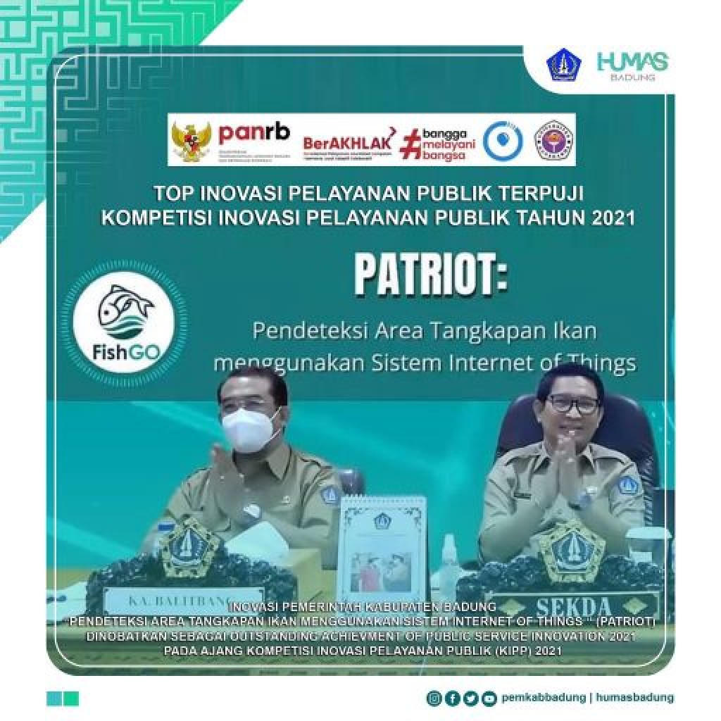 PATRIOT raih Outstanding Achievement of Public Service Innovation 2021